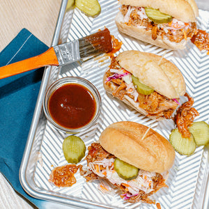 Slow Cooker Texas Pulled Pork Sliders