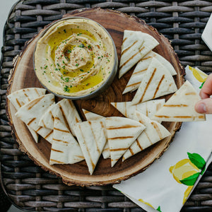 Homemade Hummus & Grilled MYBREAD® Pita