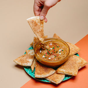 Gingerbread Dip with Cinnamon Pita