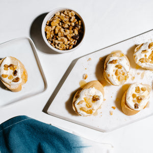 Whipped Ricotta & Honey Crostini